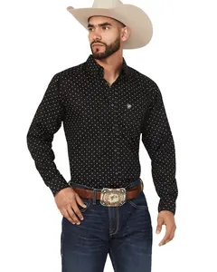 Ariat Men's Seymour Geo Print Long Sleeve Button-Down Western Shirt - 10058994