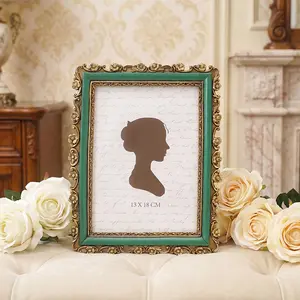 1pc Resin Material 3D Crabapple Pattern Home Decor Frame, Rectangular Photo Display Frame, Desktop Warm Photo Showcase, Ideal for Home and Photography Decoration