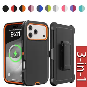 LensGuard for iPhone 17 16 15 14 13 Series [2 Pack]Heavy Duty Protection Phone Case, [Military Grade Drop Protection][Heavy Duty Protection][Non-Slip][Shockproof] 2-Layer Durable  Phone Case