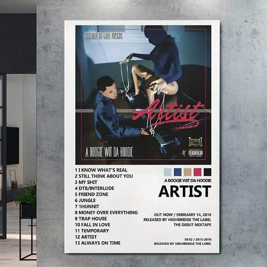 Posters Artist Poster Album Cover Poster Posters For Room Aesthetic Canvas Wall Art Bedroom DecorFor New Year, Valentinc'S Day, Living Room, Bathroom, Bedroom, Kitchen