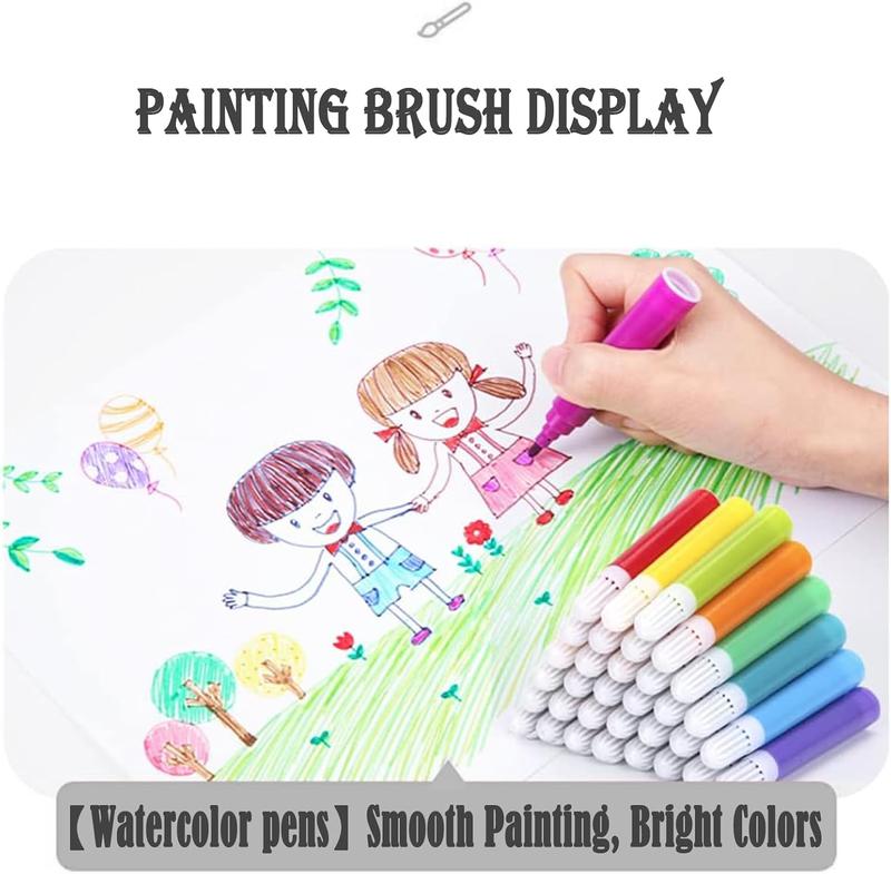 208 PCS Art Supplies,Drawing Set Art Kits for Valentines Day Gifts Kids Girls Boys Teens Artist, Art Set with Trifold Easel, Includes Crayons, Colored Pencils, Coloring Book, Scissors, Origami Paper