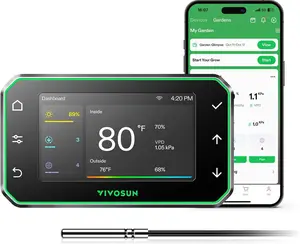 VIVOSUN GrowHub Controller E42A+ for Grow Tent, Smart Environmental WiFi-Controller with Temperature, Humidity, VPD, Timer, Cycle, Schedule Controls, Cooling Ventilation Lighting Programming