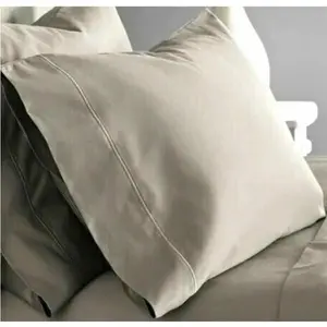 Hotel Style 600 Thread Count Cotton Pillowcases, KIng  - Grey Pumice