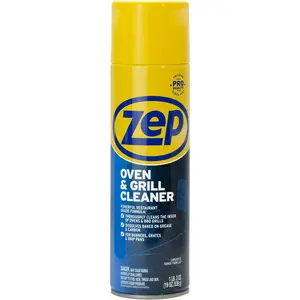 Zep Heavy-Duty Oven & Grill Cleaner – Professional Strength Spray for Tough Grease and Carbon Removal Household Gloves Cloth