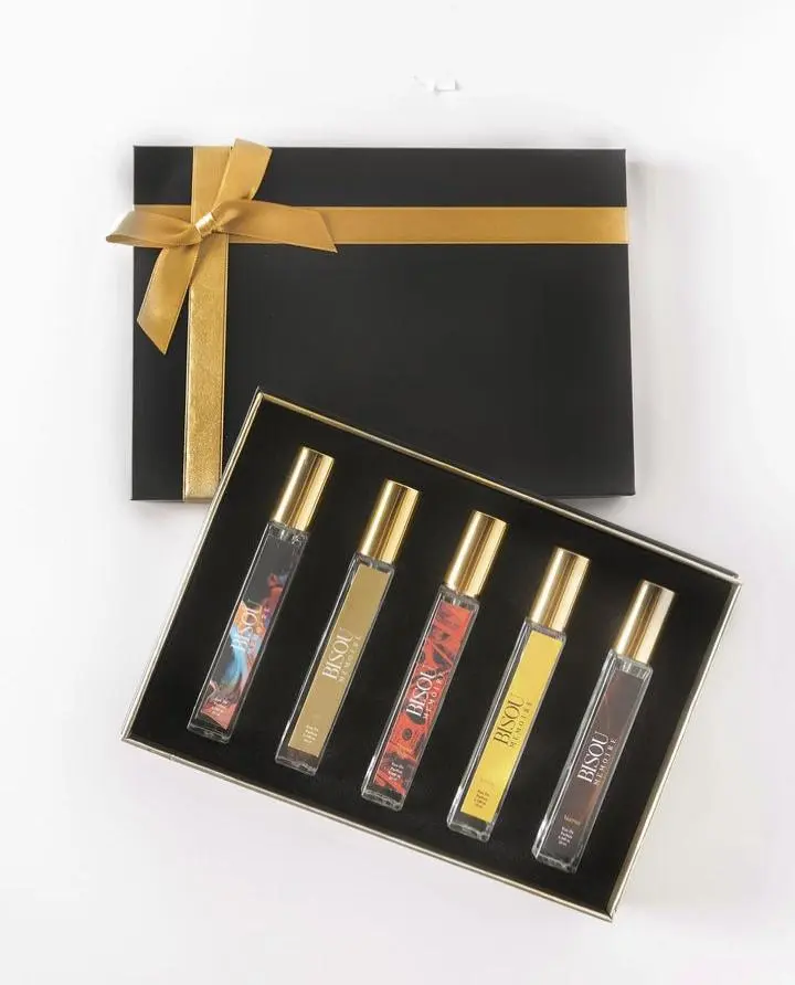 Men's Pack - Dinero Marron Gold Secret Gris - 5 Exquisite 10ml Fragrances in Liquid Form - Sophisticated & Stylish Gift Set
