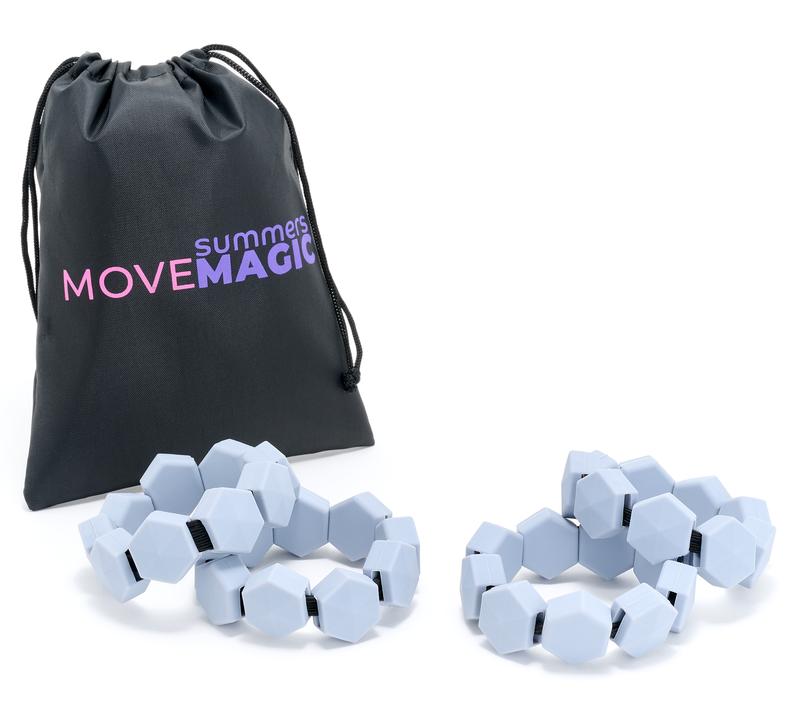 Summers Move Magic Weighted Bracelets Set of 4 with Travel Bag