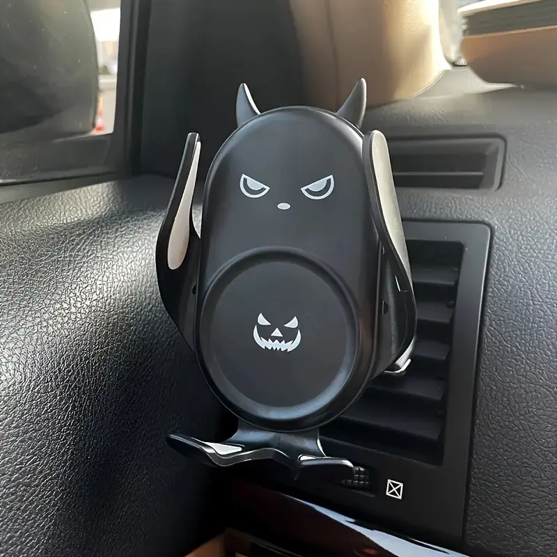 Creative Bat Cartoon Car Phone Holder, Universal iPhone Mount for Dashboard Air Vent, Stylish Auto Navigation Accessory, Stylishdesign, Car Cellphone Mount, Automotive Phone Holder