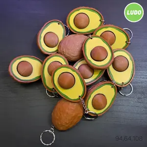 Avocado Clicker Keychain