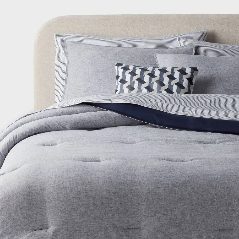 8pc Chambray Comforter and Sheet Set - Threshold