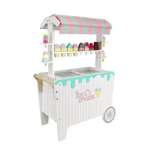 FixtureDisplays® Children's Ice Cream Stand with Accessories For Kids Ages 2 plus  15731-NF