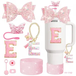 Shiny Stanley Cup Accessories Set( no no cup) for 30oz/40oz Cups, Elegant Gift Box Packaging, Perfect Gift for Birthdays, Valentine's Day, Christmas, New Year