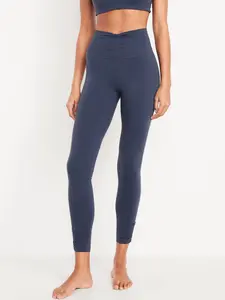 Old Navy Women's High-Waisted StudioSmooth Ruched Leggings