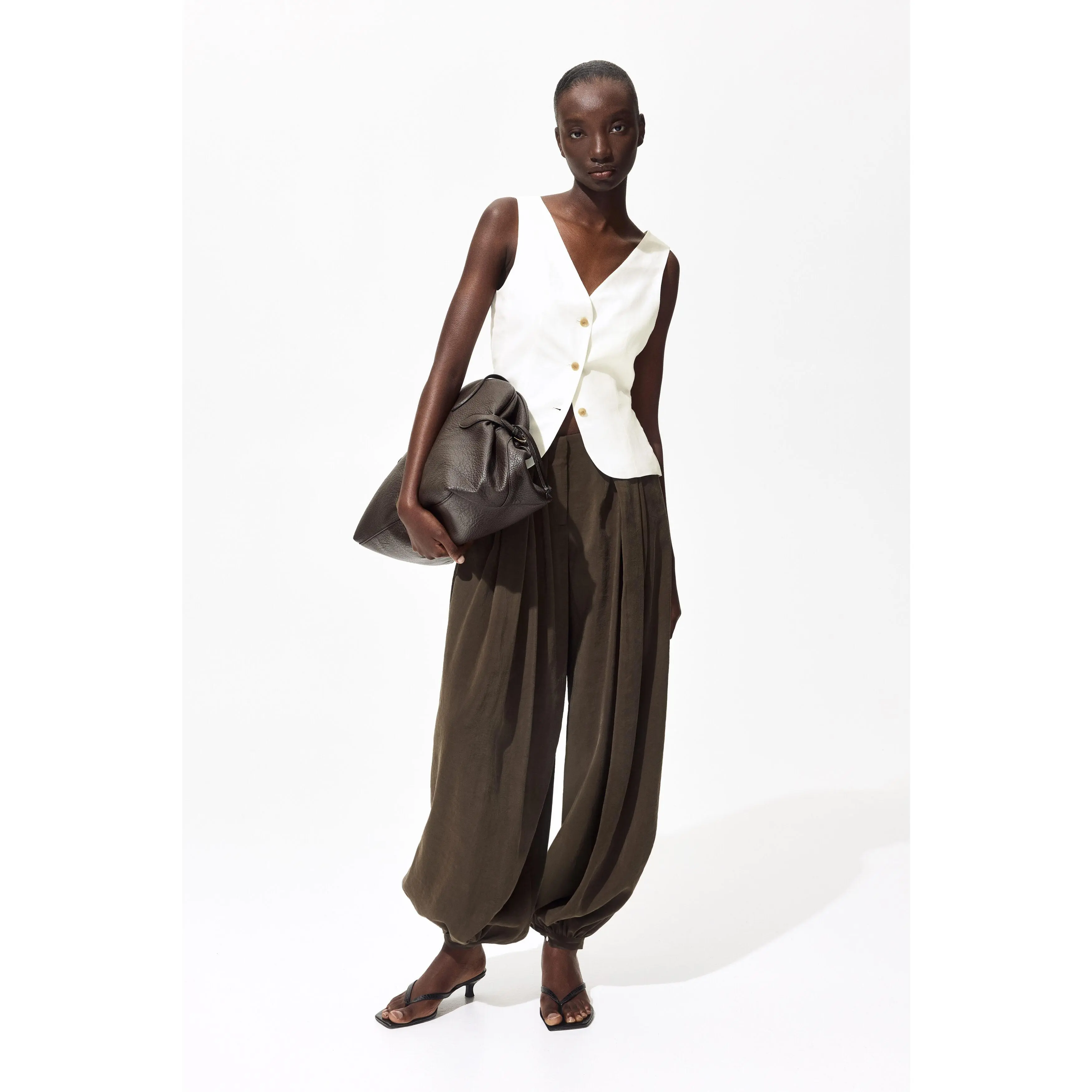 H&M Linen-blend waistcoat
