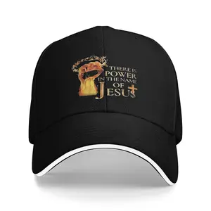 Power in The Name of Jesus Hat - Christian Baseball Cap for Men Women, Printed Pattern Adjustable Faith Religious Baseball Hat with Fist Graphic Inspirational Christian Baseball Hat for Men Women
