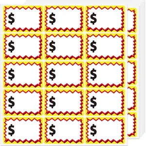 Garage Sale Stickers, Yard Price Sticker with Large Blank Writing Space(2"x3"), Self-Adhesive Price Label Sticker Rummage Sale Stickers for Flea Markets, Yard Sales and Estate Sale 150 Pcs