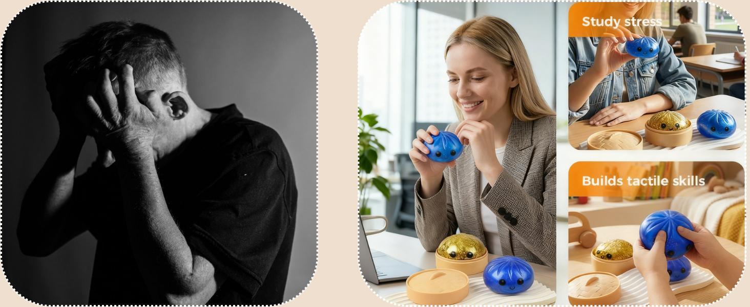 2026 New Glitter Dumpling Squishy - Squishy Dumpling Toy Glitter for Stress Relief, Dumplings Toy for Everyone (White)