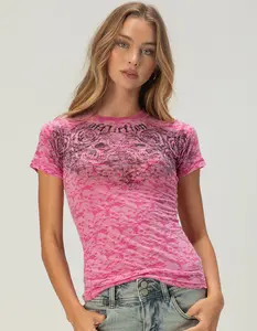 AFFLICTION Forgotten Womens Fitted Tee