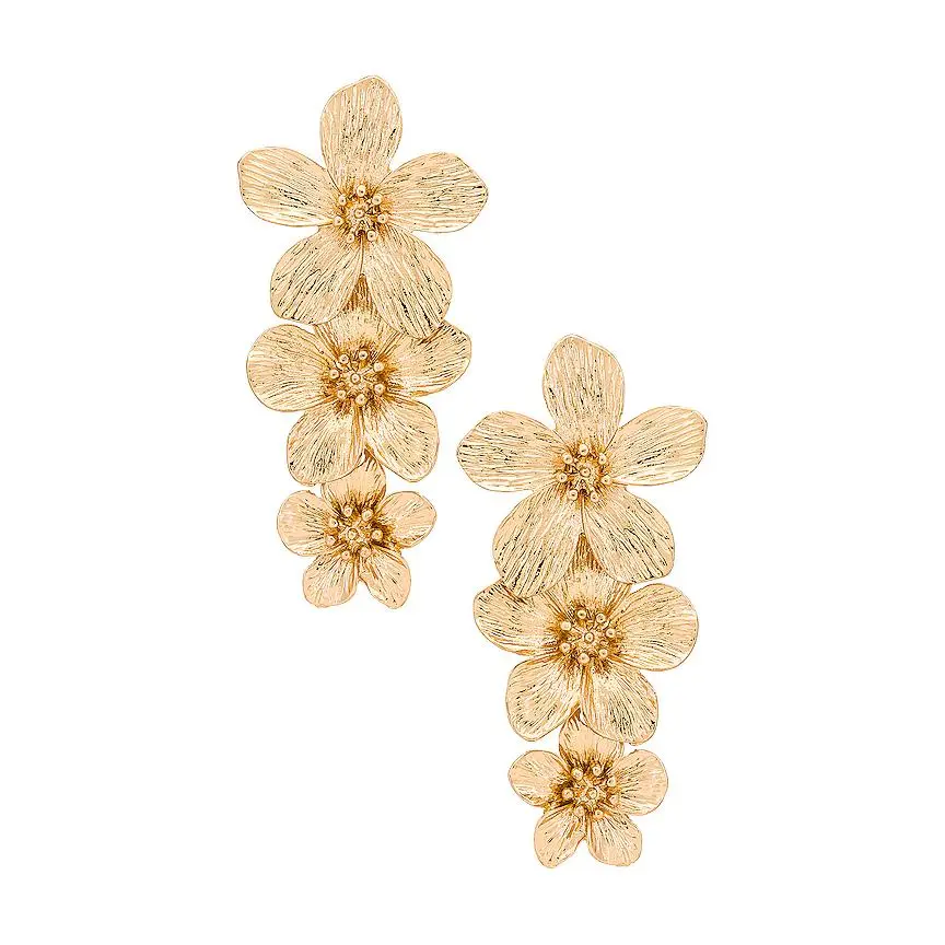 SHASHI Botanique Earrings in Gold