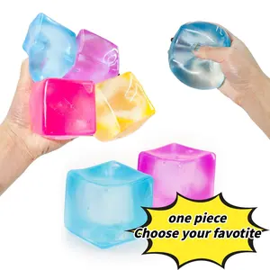 Creative Jelly Color Block Stress Relief Toy, Jelly Squishy, Slow Rebound Pressure Release, Anxiety Relief for Studying and Work, Fun Fidget Gift