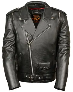 Milwaukee Leather Men's Men'S 4X Vented Side Lace Motorcycle Jacket - Lkm1775 4X