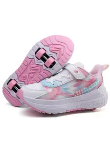 High-Performance Inline Skates, Rechargeable Flashing Sports Shoes, Durable & Comfortable Footwear, Perfect Gift for Kids