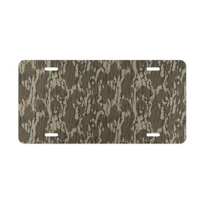 Original Bottomland Everything Bottom Lands Camo Vanity Plate  - Vanity Plate with Camouflage Design