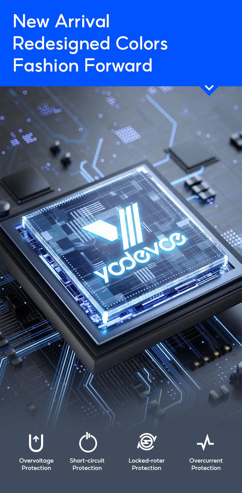 Yodevoe Mini multi-functional handheld fan, powerful turbine portable fan, wind speed 1-100, 20,000 RPM high-speed motor, maximum cooling time 3-13 hours, 3000mAh rechargeable battery, pocket-sized personal travel gadget suitable for both men and women.