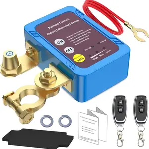 Kill Switch for Car, 12V 240A Remote Battery Disconnect with Led Voltage Display, Car Battery Kill Switch Anti Theft, Automatic Cut Off Shut Off for Auto, Truck, Boat