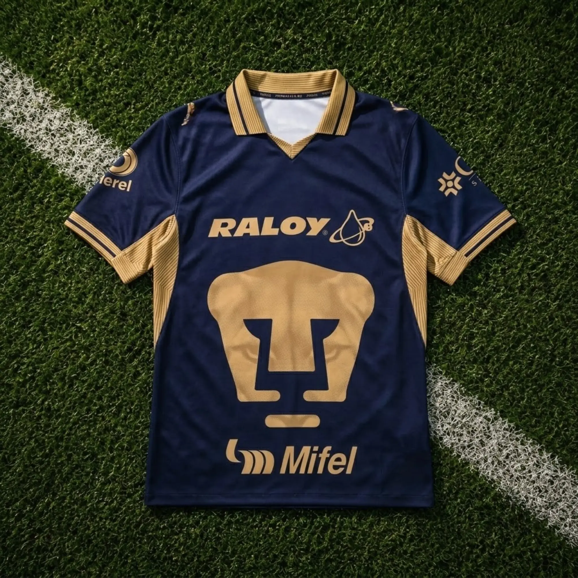 Pumas UNAM Home Soccer Jersey 26/27 Liga MX, Quick-Dry Short Sleeve Soccer Shirt, Game Day Sports Top, Liga MX Fan Gear