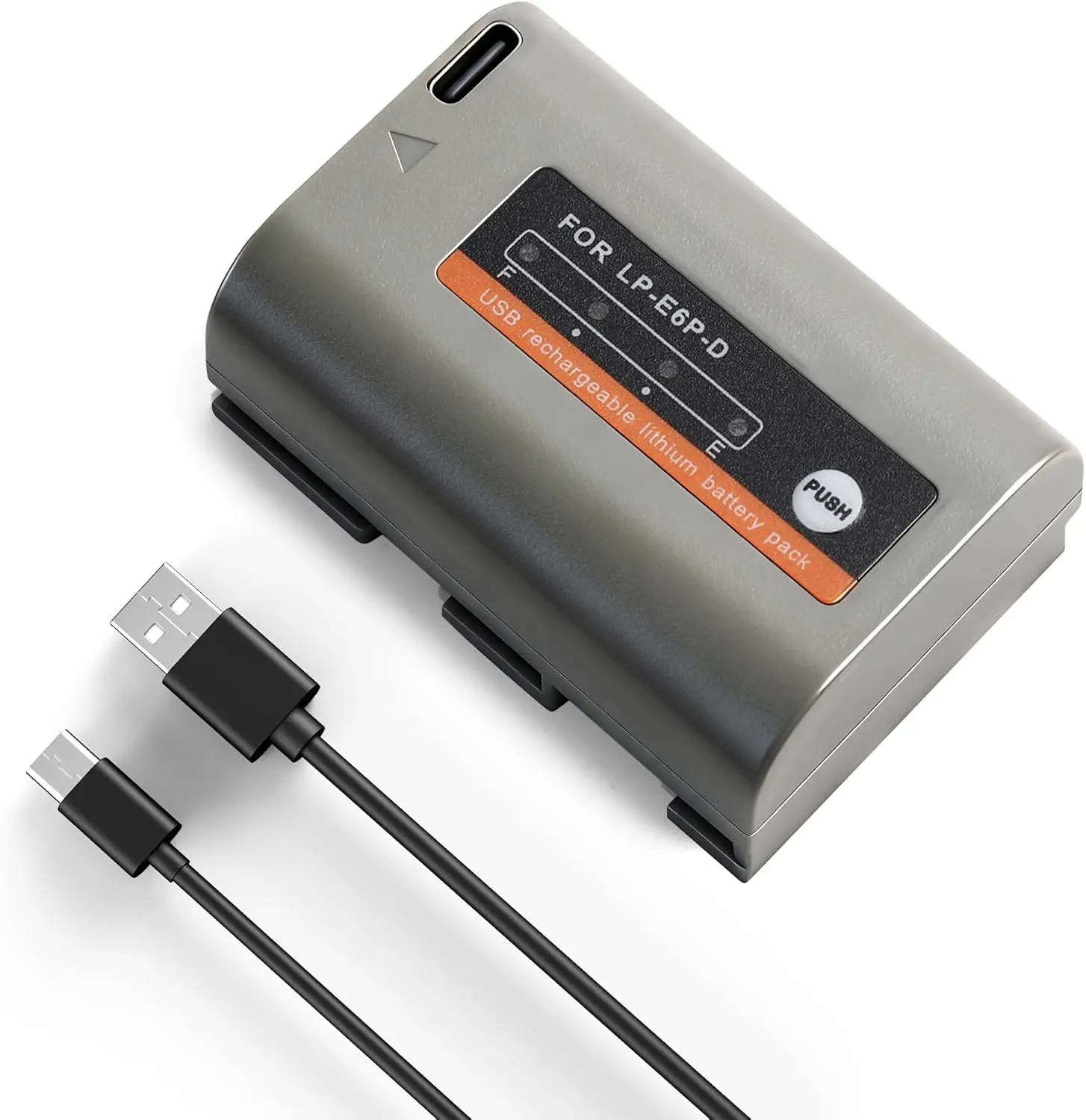 E EGOWAY 1 Pack Rechargeable Lithium Ion Camera Battery (2600mAh, 2410mAh & Above) with Chip, Canon LP-E6NH Compatible, 400 Photos Support, Manufacturer Warranty, Fits EOS R8,R7,R6,R5,R5 Mark II,R,5D III IV,5DS,6D,6D II,7D,80D,90D Camera Accessory