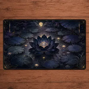 Lotus Magic The Gathering Playmat MTG Tokens TCG Desk Mat Funny Custom Playmat Mousepad, DnD, mtg Accessories Playmats