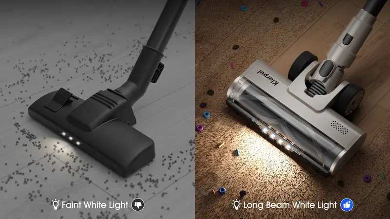 Cordless Upright Stick Vacuum Cleaner - 120V 650W 55KPa Lightweight Touchscreen Vacuum, USB Rechargeable, 70mins Runtime, Brushless Motor, Anti-Tangle Brush, Self-Standing, Boost Mode, Hardwood Floor Use, 3-Year Warranty, Lightweight Vacuum Cleaner, Touch