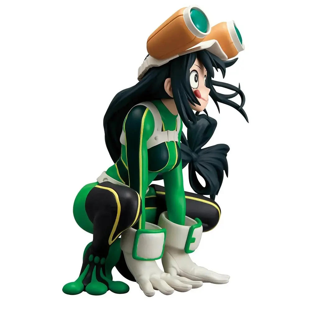 Anime MHA figure sitting Asui Tsuyu Action figures Asui Tsuyu figurine PVC Model Desktop Toys Collection Statue Gifts 11cm