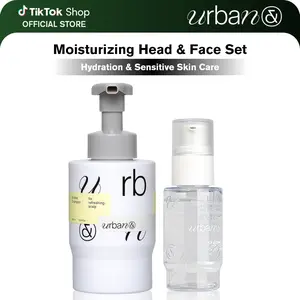 [Urbanand Official Shop] Moisturizing Head & Face Set, Bubble Shampoo (500ml) & Vegan S.Nailed it Yam Essence (50ml) for Hydration & Sensitive Skin Care