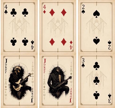 Sleep Token Playing Card Deck | Rock Music Band Collectible Poker Card Game | Gothic Fantasy Gift for Gamers and Fans