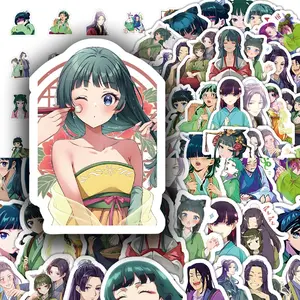 Apothecary Diaries Sticker, 54pcs/set Graffiti Decorative Sticker, DIY Decals for Water Bottle, Laptop, Phone Case, Scrapbooking, Journal Making