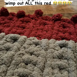 Chunky knit blanket