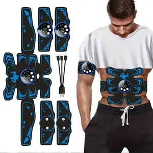 USB Rechargeable Abdominal Muscle Trainer, 1 Set Abdominal Muscle Stimulator & Accessories, Fitness Equipment for Home Gym