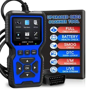 Enhanced Obd2 Scanner Diagnostic Tool, Engine Code Reader Reset, Smoke Check, Real-Time Data, Car Code Reader for All Obdii/eobd Vehicles, Automotive Scan Tool