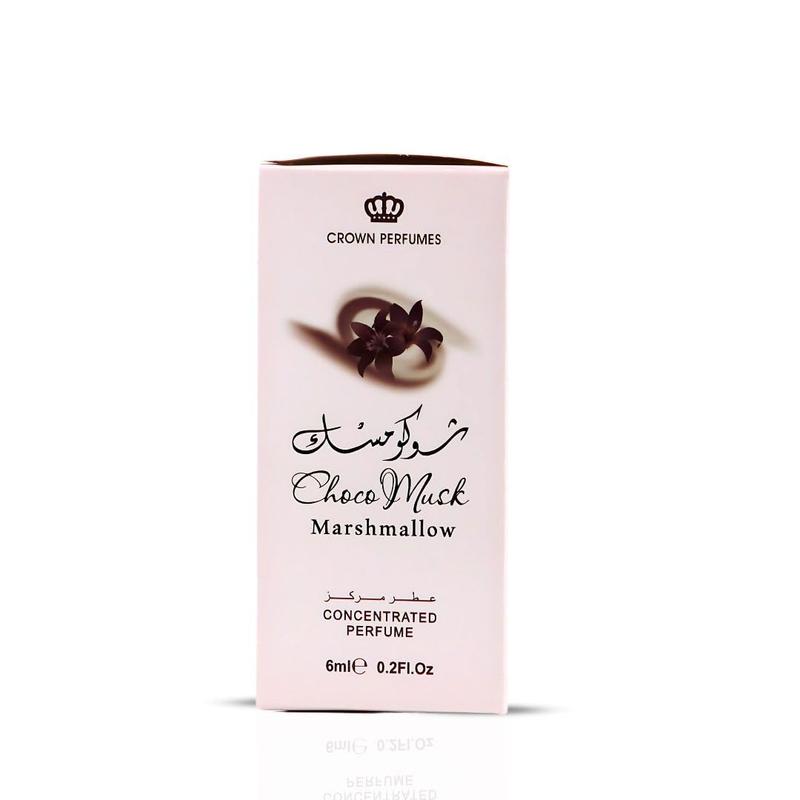 Al-Rehab Choco Musk Marshmallow Perfume Oil Roll-On - 6ml (0.2 oz) | Gourmand Fragrance with Strawberry, Marshmallow & Cocoa | Sweet, Fluffy & Addictive | Arabian Dessert Scent for Women
