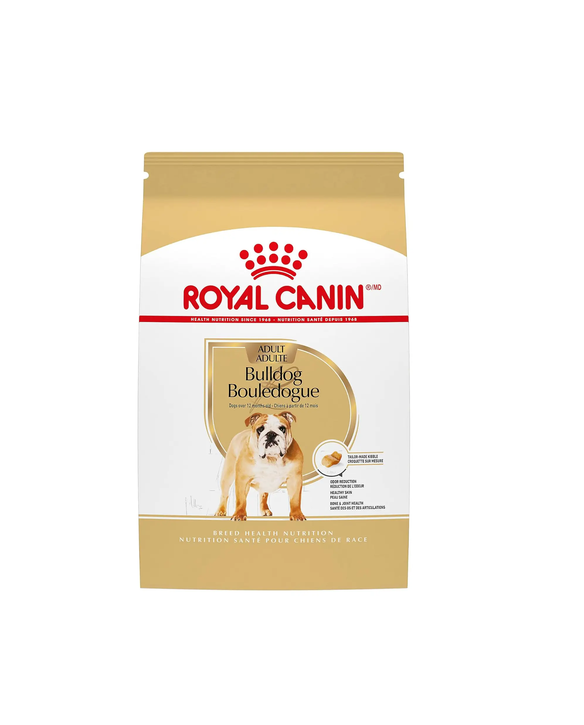 Royal Canin Breed Health Nutrition Bulldog Adult Dry Dog Food, 17 lb Bag