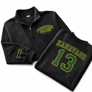 Boys of Tommen Embroidered Quarter Zip Sweatshirt, Tommen College Rugby Team Embroidered Sweatshirt, Gifts for Hockey Lover Classic Cotton, Bookish Quarter Zip Sweatshirt,  Kavanagh Shirt, Bookish Shirt, Hockey Romance Bookish Gift For Her