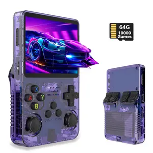 The R36S game console is equipped with a 128G storage card. It is a portable game device that allows you to play anytime and anywhere!