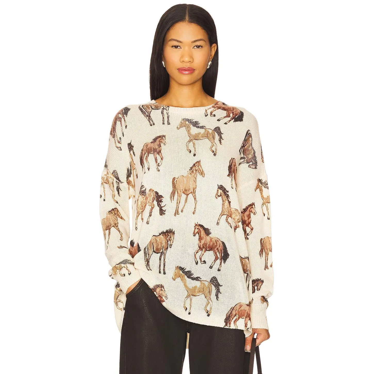Show Me Your Mumu Bonfire Sweater in Wild Horses Knit