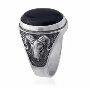 Aries Onyx Gemstone Ring