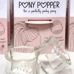 Women's mini ponytail hair clip, non-slip plastic design, suitable for thick hair, versatile for everyday styles, securely holds, creative round ponytail hair clip, hair styling accessory.