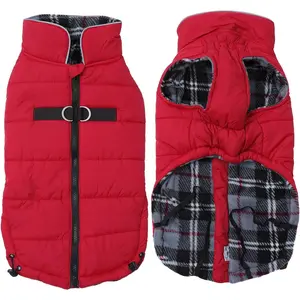 Dog Winter Warm Coat Dog Winter Jacket Windproof Snowproof,Pet Outdoor Jacket Dog Jacket for Small Medium Large Dogs-Red-Xxl