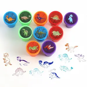 Dinosaur Stamps Set (10/20 Pieces), Self-Inking Dinosaur Theme Party Supplies, Cartoon Style Birthday Gifts & Teacher Rewards
