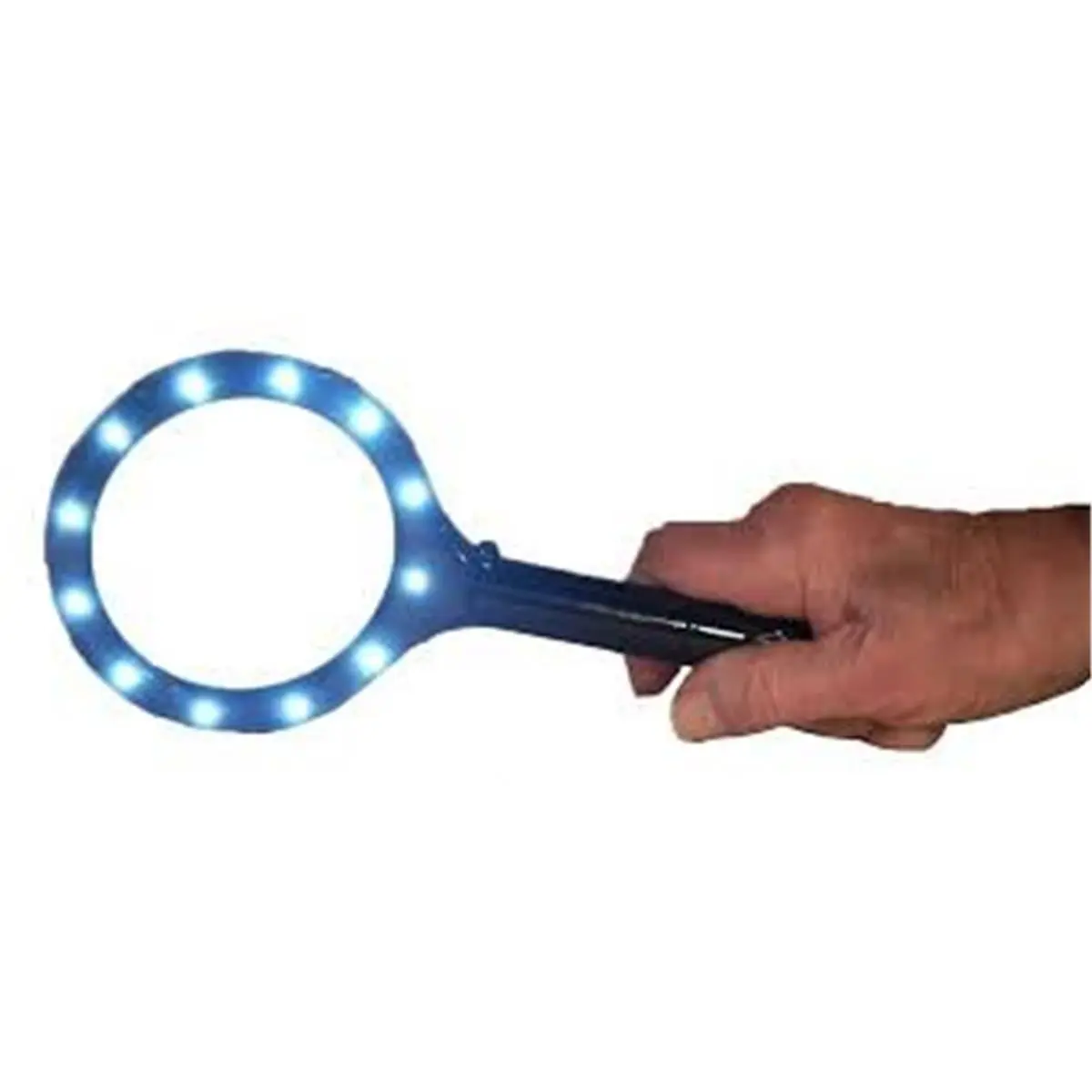 212 MAIN Handheld Magnifying Glass - 3.25 in. Glass Lens, 12 LED Lights, Desk Supplies Set, Office Stationery & Corporate Work Desk Accessory, Corporate Work Desk Accessories