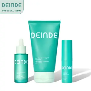 DEINDE Skin Fortifying Trio Skincare Set | Barrier Repair & Anti-Aging Routine with Cleanser, Serum & Face Stick – For Sensitive Skin